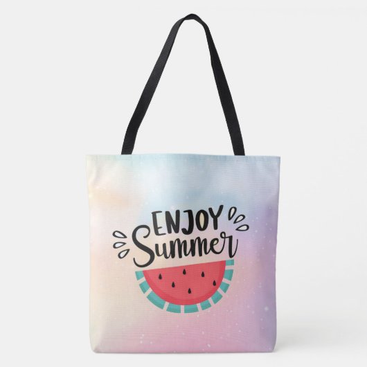 Sommer-Wassermelone genießen Tasche (Vorderseite)