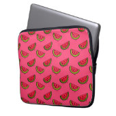 Sommer-Wassermelone in rosa Muster Laptopschutzhülle (Vorderseite Links)