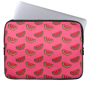 Sommer-Wassermelone in rosa Muster Laptopschutzhülle
