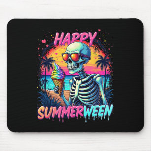 Sommer Wassermelone Jack-o-lantern Glücklicher Som Mousepad