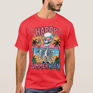 Sommer Wassermelone Jackolantern Glücklicher Somme T-Shirt