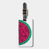 Sommer-Wassermelone-Mosaik Gepäckanhänger (Vorderseite vertikal)
