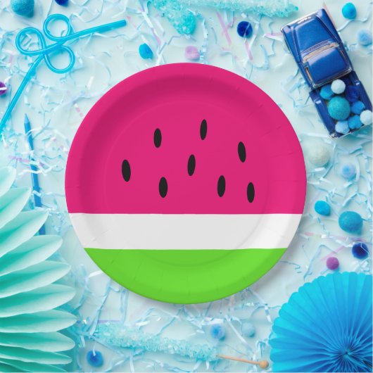Sommer-Wassermelone Pappteller (Party)