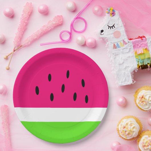 Sommer-Wassermelone Pappteller (Party)