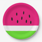 Sommer-Wassermelone Pappteller (Vorderseite)