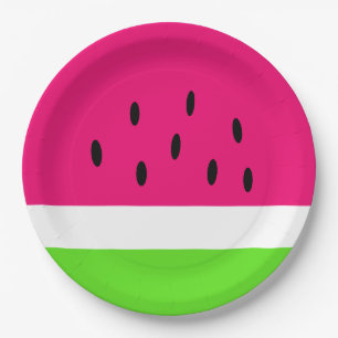 Sommer-Wassermelone Pappteller