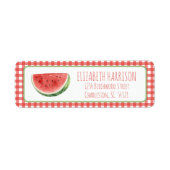 Sommer-Wassermelone und rotes Gingham-Karo (Vorne)