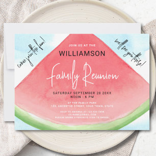 Sommer-Wassermelonen-Familientreffen Einladung