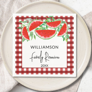 Sommer-Wassermelonen-Familientreffen Serviette