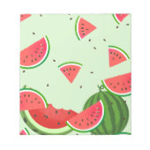 Sommer-Wassermelonen-Muster-Notizblock Notizblock (Vorderseite)