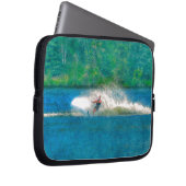 Sommer Wasserskifahrer und See Laptopschutzhülle (Vorne Rechts)