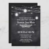 Sommer weg Party Mason Jar Lights laden ein Einladung (Vorne/Hinten)