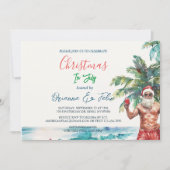 Sommer Weihnachten I im Juli Einladung (Vorderseite)