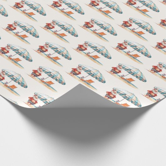 Sommer Weihnachten im Juli Sommer Party Geschenkpapier (Ecke)