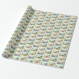 Sommer-Weihnachts-Geschenkpapier – Tropisches Weih Geschenkpapier