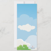 Sommer-Wiesen-bewegliche Mitteilung Einladung (Rückseite)