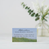 Sommer-Wiesen-Visitenkarte Visitenkarte (Stehend Vorderseite)