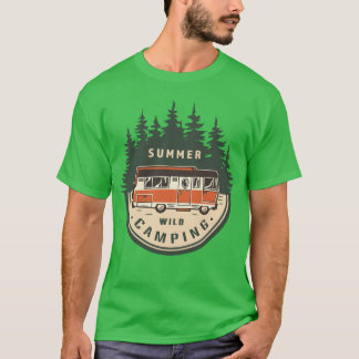 SOMMER WILD CAMPING lustig T-Shirt