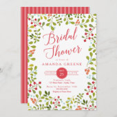 Sommer-Wildblume-Brautparty Einladung (Vorne/Hinten)