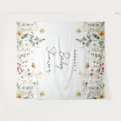 Sommer-Wildblume Kinderdusche Hintergrund Wandteppich (Vorderseite (Horizontal))