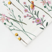 Sommer-Wildblume-Muster Fleecedecke (Ecke)