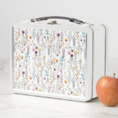 Sommer-Wildblume-Muster Metall Brotdose (Beispiel)