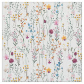 Sommer-Wildblume-Muster Stoff (Nahaufnahme)