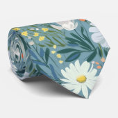 Sommer-Wildblume Wiesen-Design Krawatte (Gerollt)