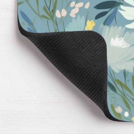 Sommer-Wildblume Wiesen-Design Mousepad (Ecke)