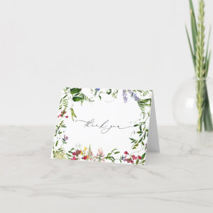 Sommer-Wildblumen-Dankeschön Dankeskarte