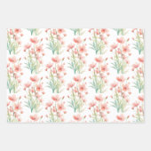 Sommer-Wildblumen-Geschenkpapier Geschenkpapier Set (Vorderseite)