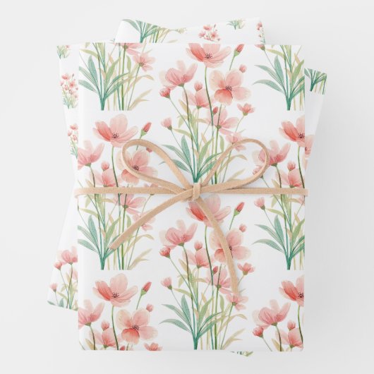 Sommer-Wildblumen-Geschenkpapier Geschenkpapier Set (Beispiel)