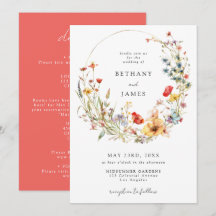 Sommer-Wildblumen-Hochzeit Alles in Einem