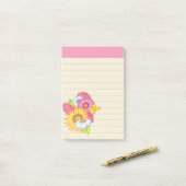 Sommer-Wildblumen-Post-it-Notes Post-it Klebezettel (Auf Schreibtisch)