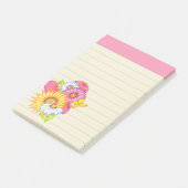 Sommer-Wildblumen-Post-it-Notes Post-it Klebezettel (angewinkelt)