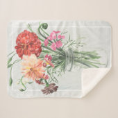 Sommer-Wildblumen - Rosa u. Rottöne Sherpadecke (Vorderseite (Horizontal))