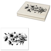 Sommer-Wildblumen-Stempel Gummistempel (Stempel)
