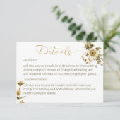 Sommer-Wildblumen & Tageszeitung Begleitkarte (Stehend Vorderseite)