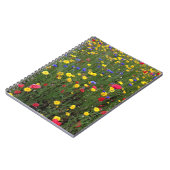 Sommer-Wildblumen von Loch- Nessnotizbuch Notizblock (Linke Seite)