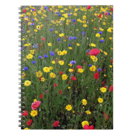 Sommer-Wildblumen von Loch- Nessnotizbuch Notizblock