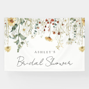 Sommer-Wildblumenfeld-Brautjungfernparty Banner
