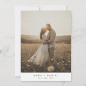 Sommer-Wildblumenfeld-Foto Save The Date (Rückseite)