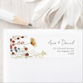 Sommer-Wildblumenfeld-Hochzeit-Rücksendeadresse La (Insitu)
