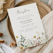 Sommer-Wildblumenfeld-Hochzeitsdetails-Einlage
