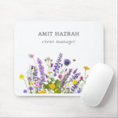 Sommer-Wildblumenfeld-Natur-Mauspad Mousepad (Mit Mouse)