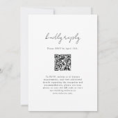 Sommer-Wildblumenfeld-QR-Code-Hochzeitseinladung Einladung (Rückseite)
