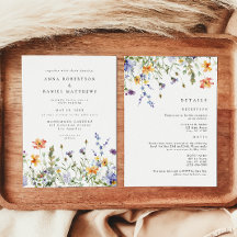 Sommer-Wildblumengarten-Hochzeit Alles-in-Einem