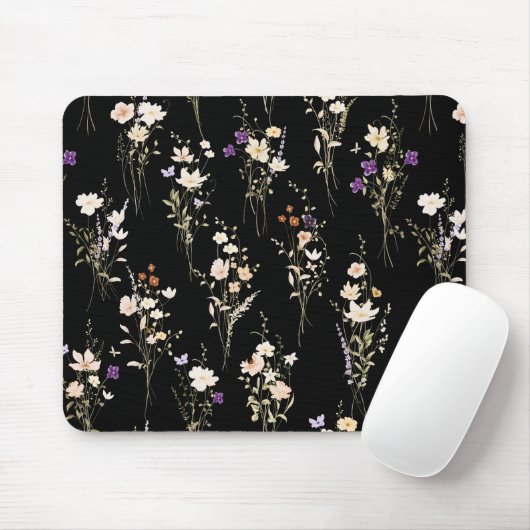 Sommer-Wildblumensträuße Abstrakte Gestaltung Mousepad (Mit Mouse)