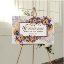 Sommer Willkommen bei unserer Hochzeit