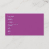 "Sommer-Wind " Visitenkarte (Rückseite)